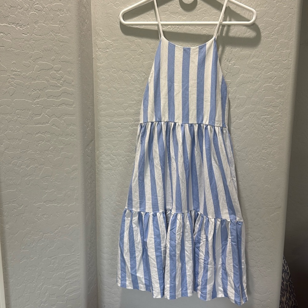 Zara kids blue striped dress